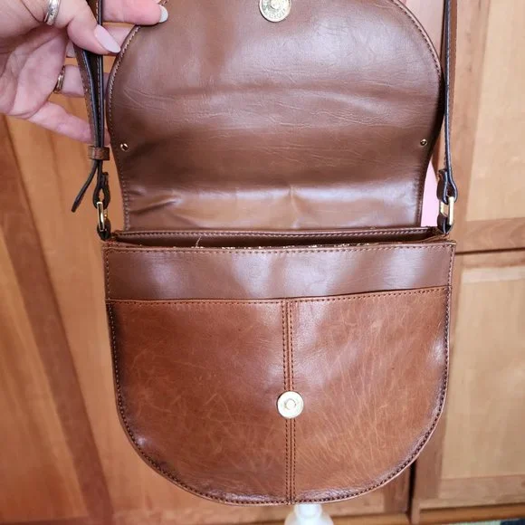 TIGNANELLO VINTAGE LEATHER CROSSBODY- LAREDO - Picture 5 of 11